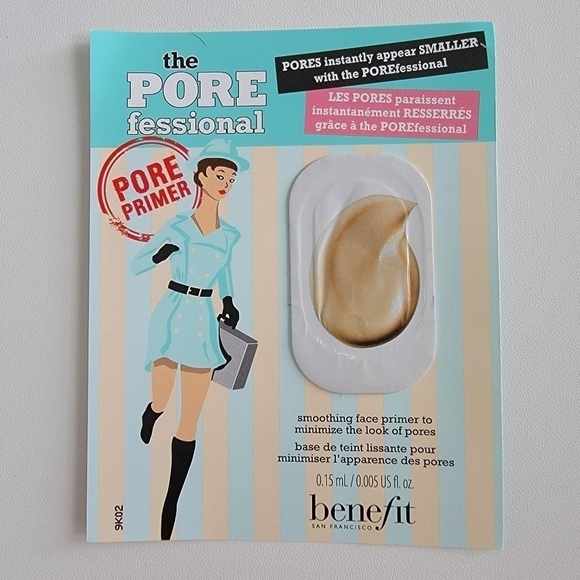 ⚪ FREE WITH ANY ORDER ⚪ BENEFIT COSMETICS THE POREFESIONAL PRIMER SAMPLE CARD - Picture 1 of 4
